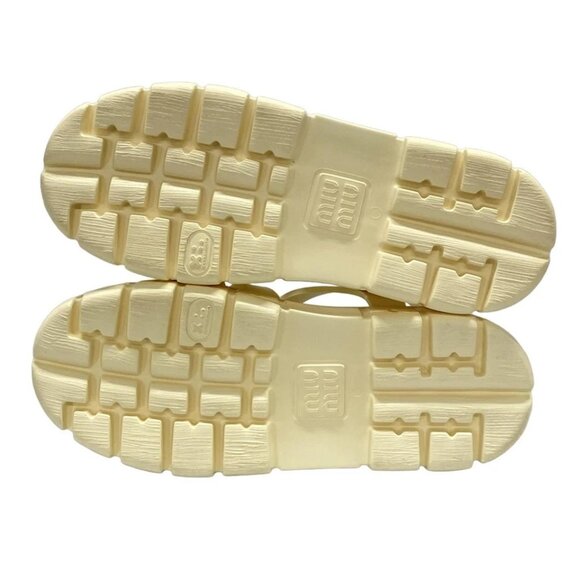 miumiu - Cream EVA(Synthetic resin) Women's Sandals 383-081325 - Picture 4 of 9